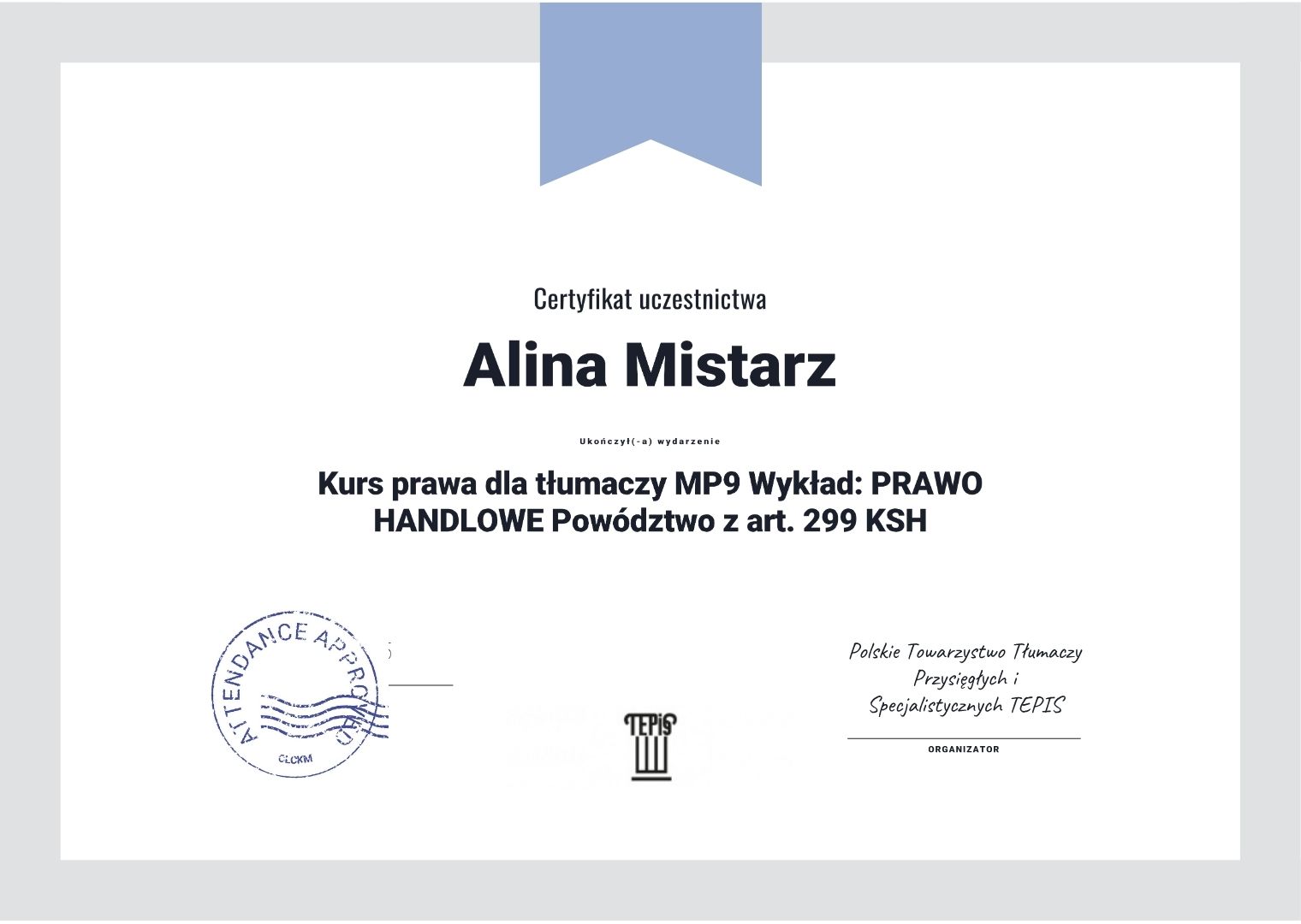 alina-mistarz-tlumacz-przysiegly-jezyka-ukrainskiego-certyfikat-prawo-handlowe-powodzctwo